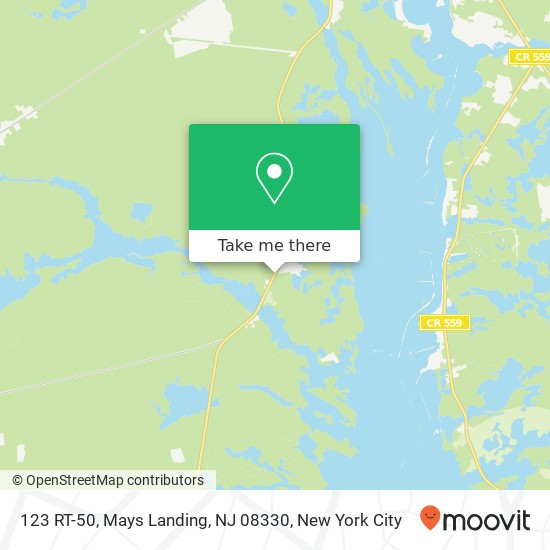 123 RT-50, Mays Landing, NJ 08330 map