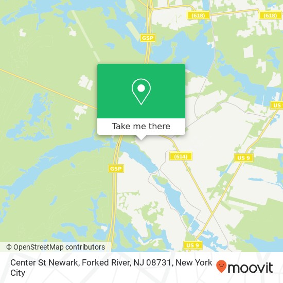 Mapa de Center St Newark, Forked River, NJ 08731