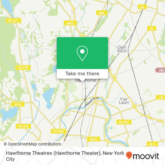 Mapa de Hawthorne Theatres (Hawthorne Theater)