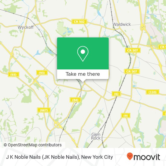 J K Noble Nails (JK Noble Nails) map