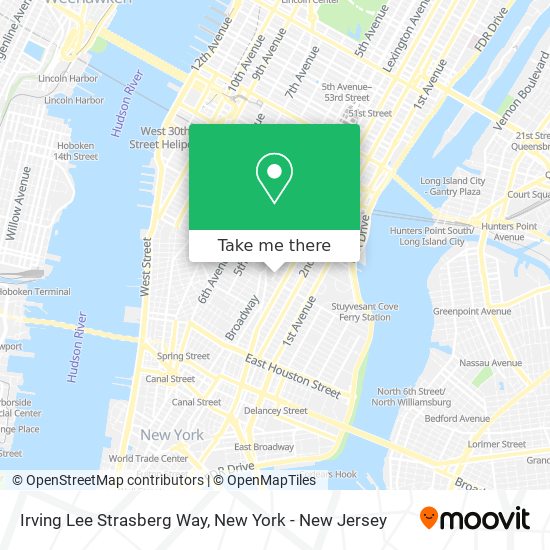 Mapa de Irving Lee Strasberg Way