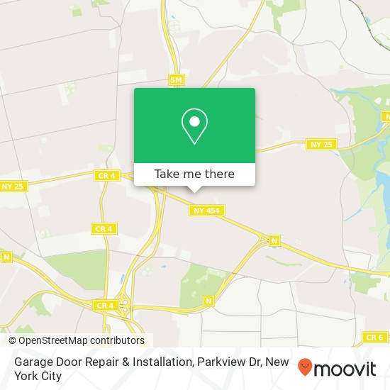 Garage Door Repair & Installation, Parkview Dr map