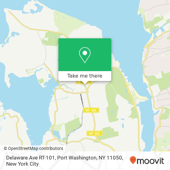 Delaware Ave RT-101, Port Washington, NY 11050 map