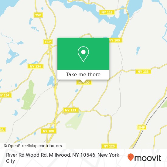 Mapa de River Rd Wood Rd, Millwood, NY 10546