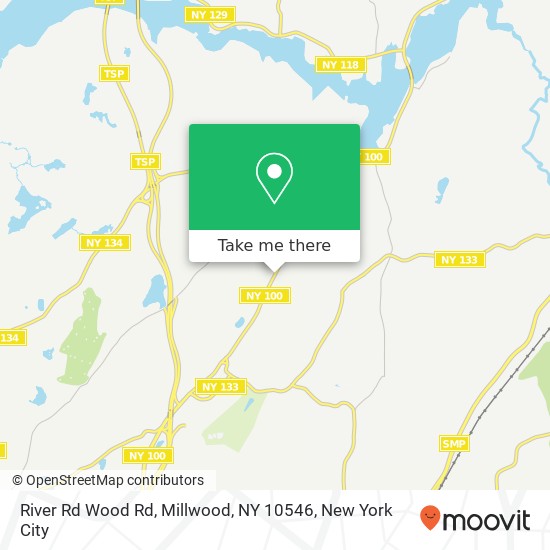 Mapa de River Rd Wood Rd, Millwood, NY 10546