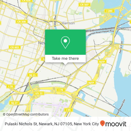 Pulaski Nichols St, Newark, NJ 07105 map
