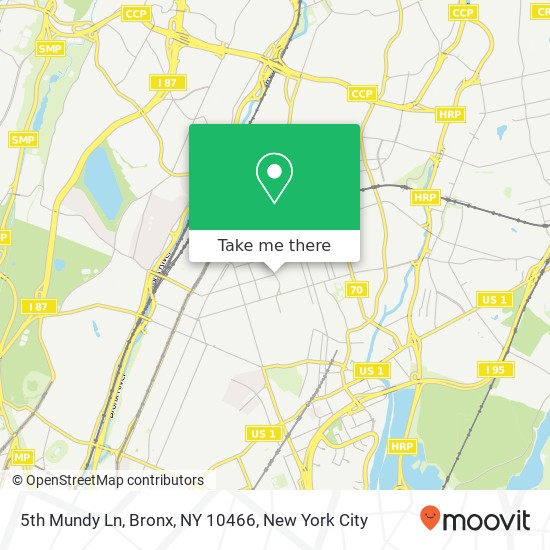 Mapa de 5th Mundy Ln, Bronx, NY 10466