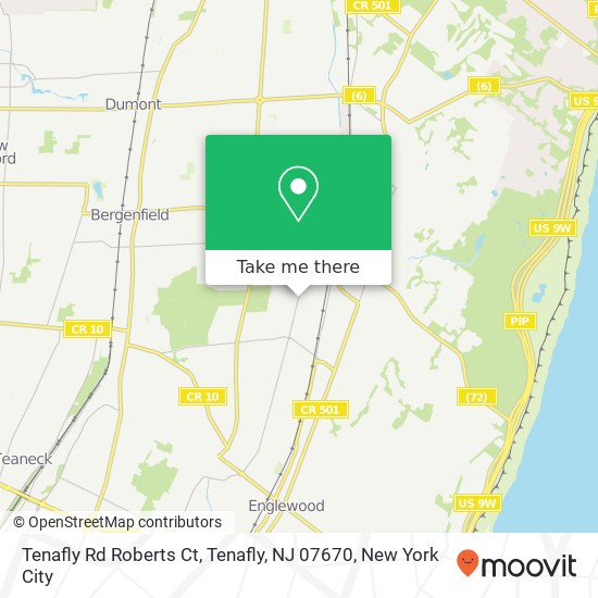 Tenafly Rd Roberts Ct, Tenafly, NJ 07670 map