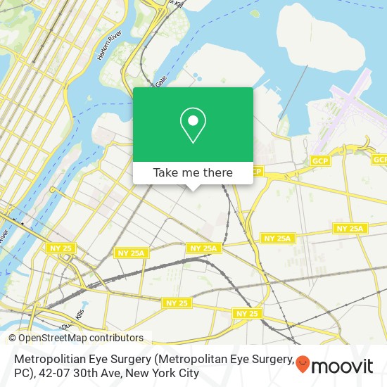 Metropolitian Eye Surgery (Metropolitan Eye Surgery, PC), 42-07 30th Ave map