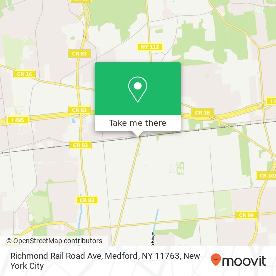 Mapa de Richmond Rail Road Ave, Medford, NY 11763