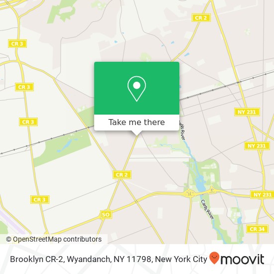 Mapa de Brooklyn CR-2, Wyandanch, NY 11798