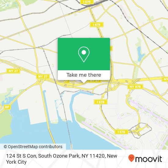 Mapa de 124 St S Con, South Ozone Park, NY 11420