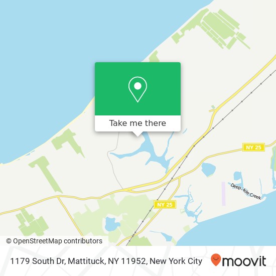 Mapa de 1179 South Dr, Mattituck, NY 11952