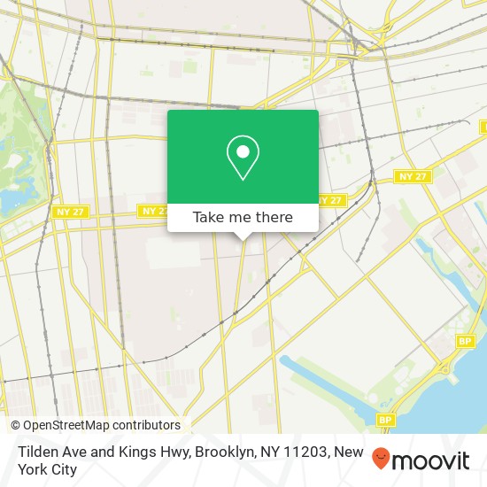 Mapa de Tilden Ave and Kings Hwy, Brooklyn, NY 11203