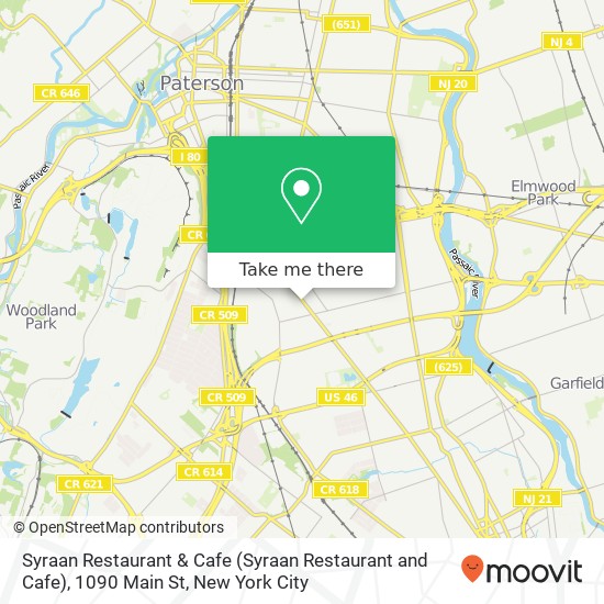 Syraan Restaurant & Cafe (Syraan Restaurant and Cafe), 1090 Main St map