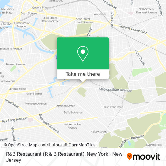 R&B Restaurant map