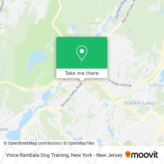 Vince Rambala Dog Training map