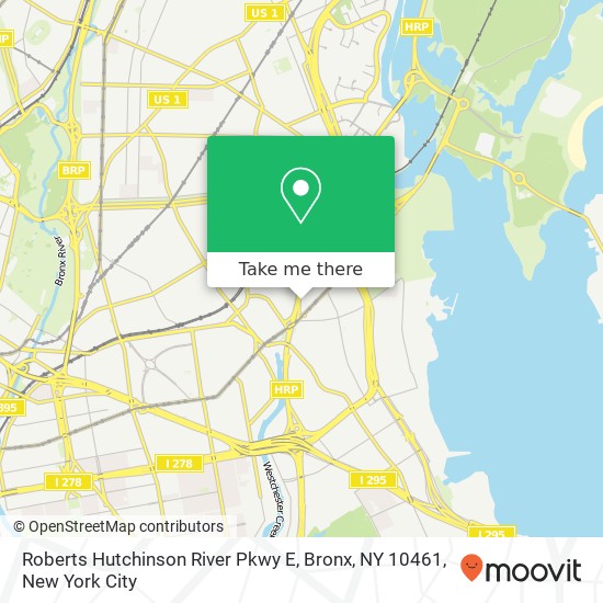 Roberts Hutchinson River Pkwy E, Bronx, NY 10461 map