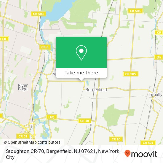 Stoughton CR-70, Bergenfield, NJ 07621 map