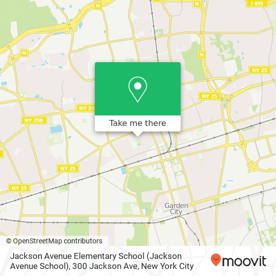Mapa de Jackson Avenue Elementary School (Jackson Avenue School), 300 Jackson Ave