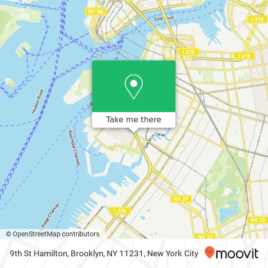 Mapa de 9th St Hamilton, Brooklyn, NY 11231