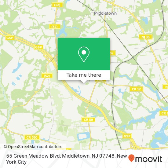 55 Green Meadow Blvd, Middletown, NJ 07748 map