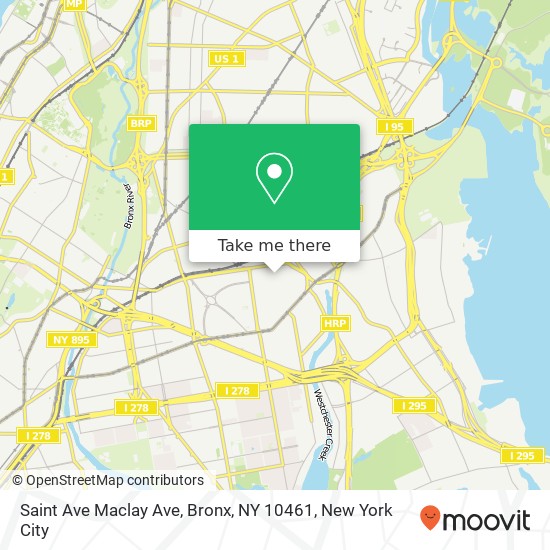 Saint Ave Maclay Ave, Bronx, NY 10461 map