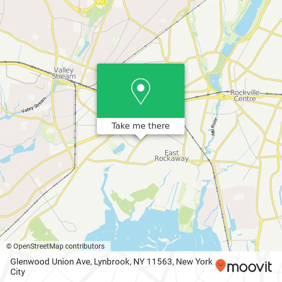 Mapa de Glenwood Union Ave, Lynbrook, NY 11563