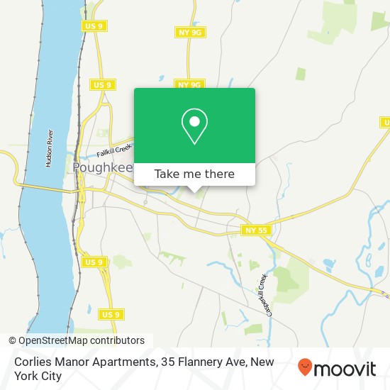 Mapa de Corlies Manor Apartments, 35 Flannery Ave