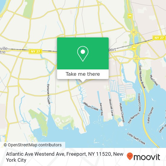 Atlantic Ave Westend Ave, Freeport, NY 11520 map