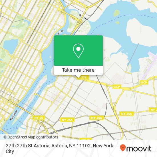 Mapa de 27th 27th St Astoria, Astoria, NY 11102