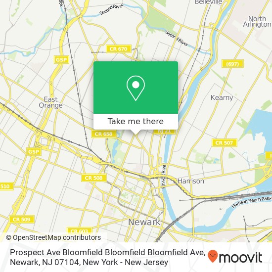 Prospect Ave Bloomfield Bloomfield Bloomfield Ave, Newark, NJ 07104 map