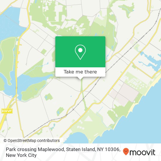 Park crossing Maplewood, Staten Island, NY 10306 map