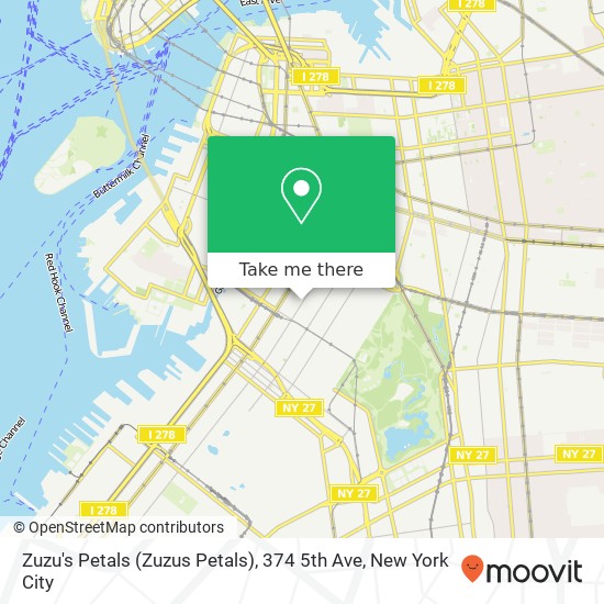 Mapa de Zuzu's Petals (Zuzus Petals), 374 5th Ave