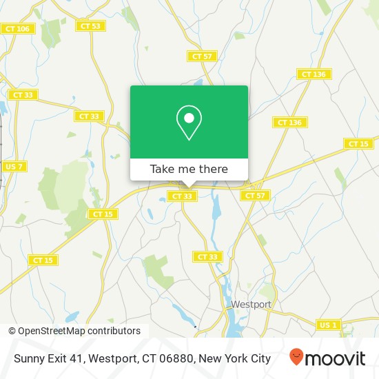 Mapa de Sunny Exit 41, Westport, CT 06880