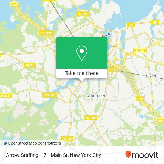 Mapa de Arrow Staffing, 171 Main St