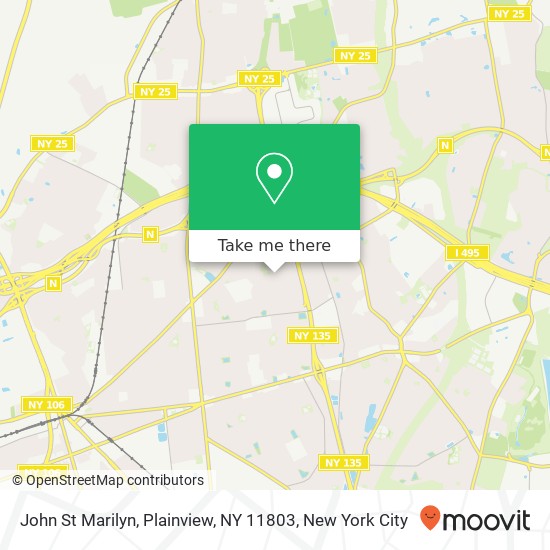 Mapa de John St Marilyn, Plainview, NY 11803