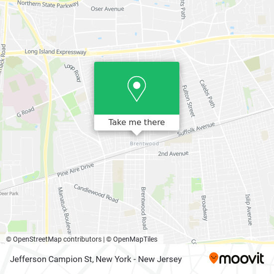 Jefferson Campion St map