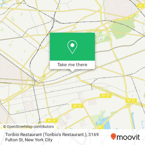 Mapa de Toribio Restaurant (Toribio's Restaurant.), 3169 Fulton St