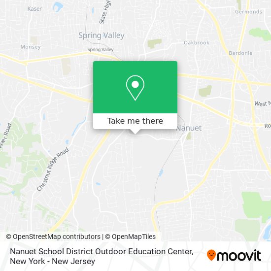 Mapa de Nanuet School District Outdoor Education Center