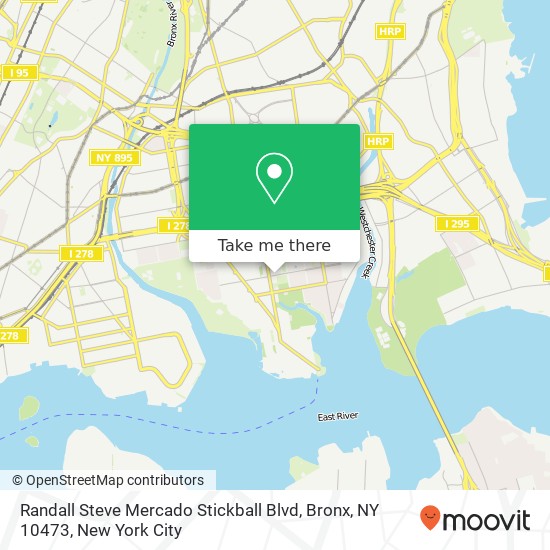 Randall Steve Mercado Stickball Blvd, Bronx, NY 10473 map