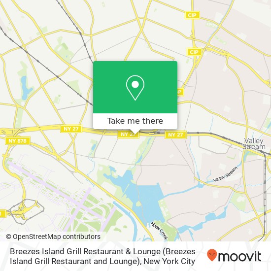 Mapa de Breezes Island Grill Restaurant & Lounge
