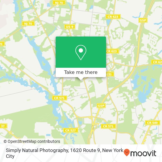 Mapa de Simply Natural Photography, 1620 Route 9