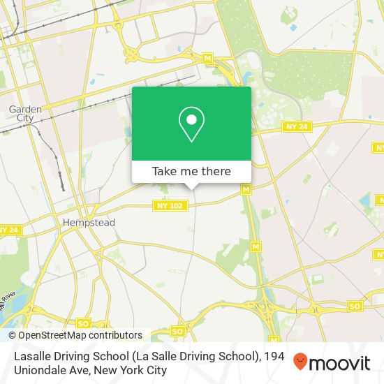 Mapa de Lasalle Driving School (La Salle Driving School), 194 Uniondale Ave