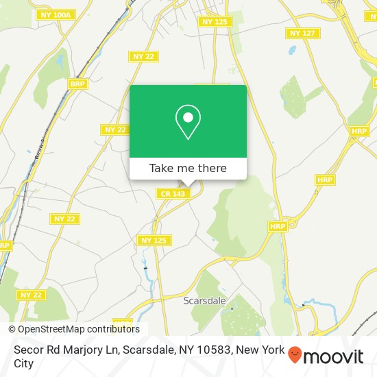 Secor Rd Marjory Ln, Scarsdale, NY 10583 map