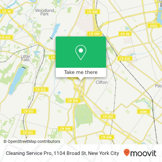 Cleaning Service Pro, 1104 Broad St map