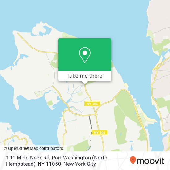 101 Midd Neck Rd, Port Washington (North Hempstead), NY 11050 map