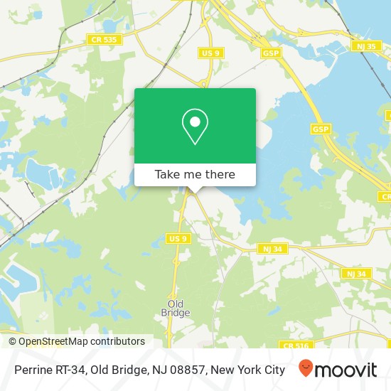 Perrine RT-34, Old Bridge, NJ 08857 map