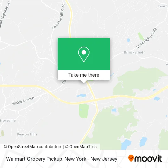 Walmart Grocery Pickup map