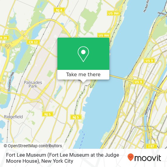 Mapa de Fort Lee Museum (Fort Lee Museum at the Judge Moore House)